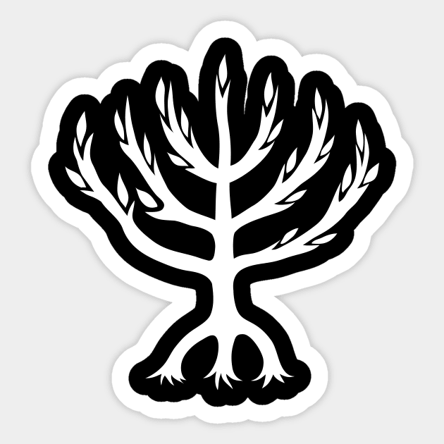 Menorah Tree Sticker by martinussumbaji